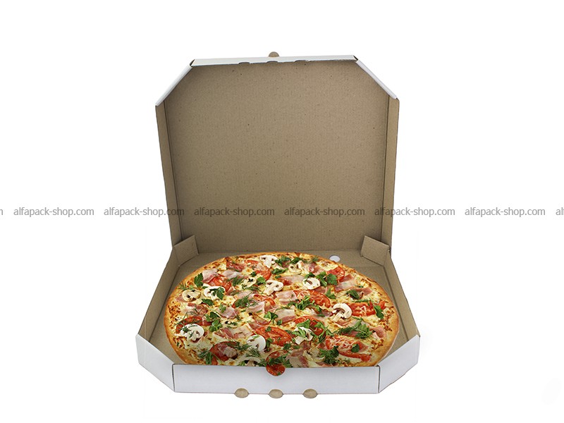 Коробка для піци біла 300*300*39